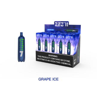 2027 Date 7 2000 Puff Disposable Vape (Grape Ice)