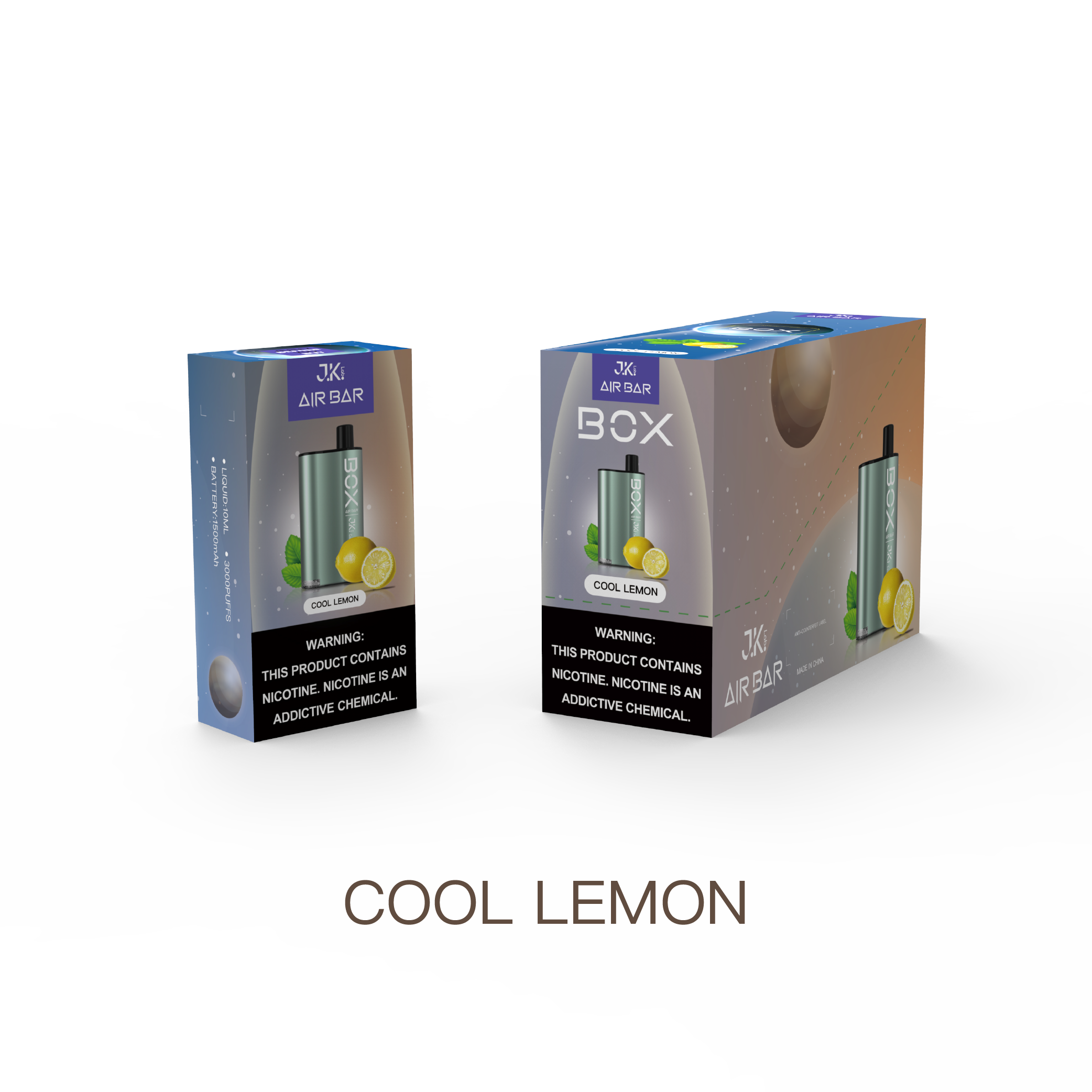 Air Bar Box 3000 Puff Disposable Vape (Cool Lemon)