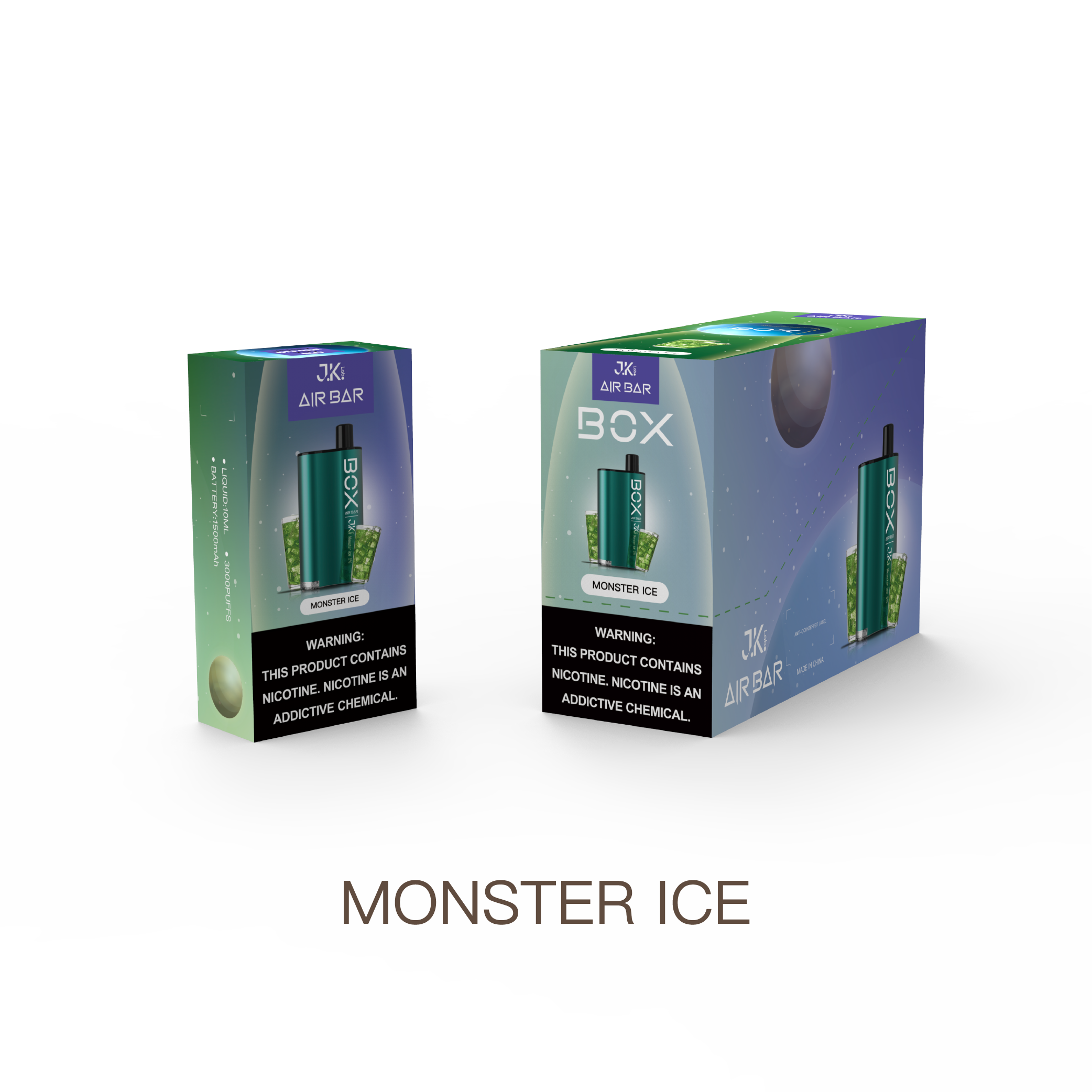 Air Bar Box 3000 Puff Disposable Vape (Monster Ice)