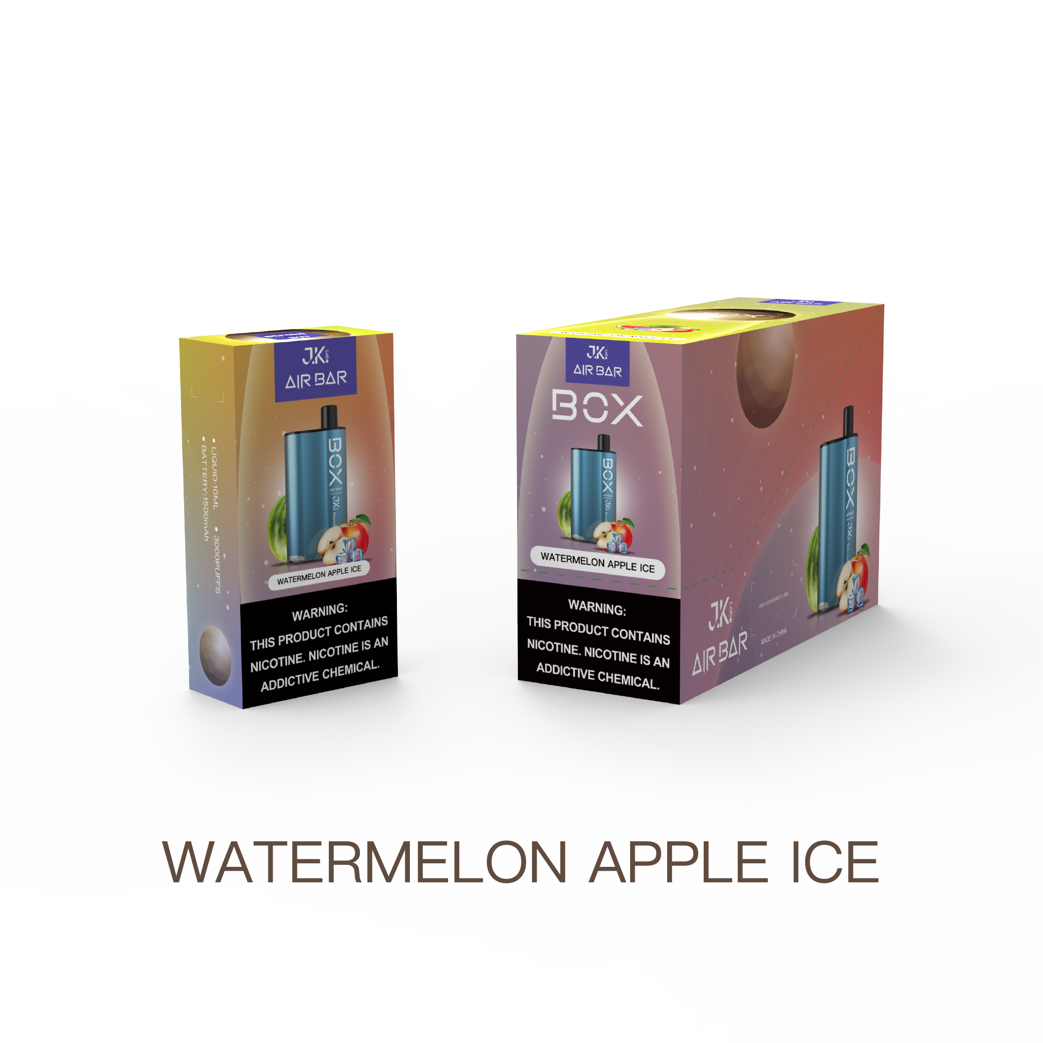 Air Bar Box 3000 Puff Disposable Vape (Watermelon Apple Ice)