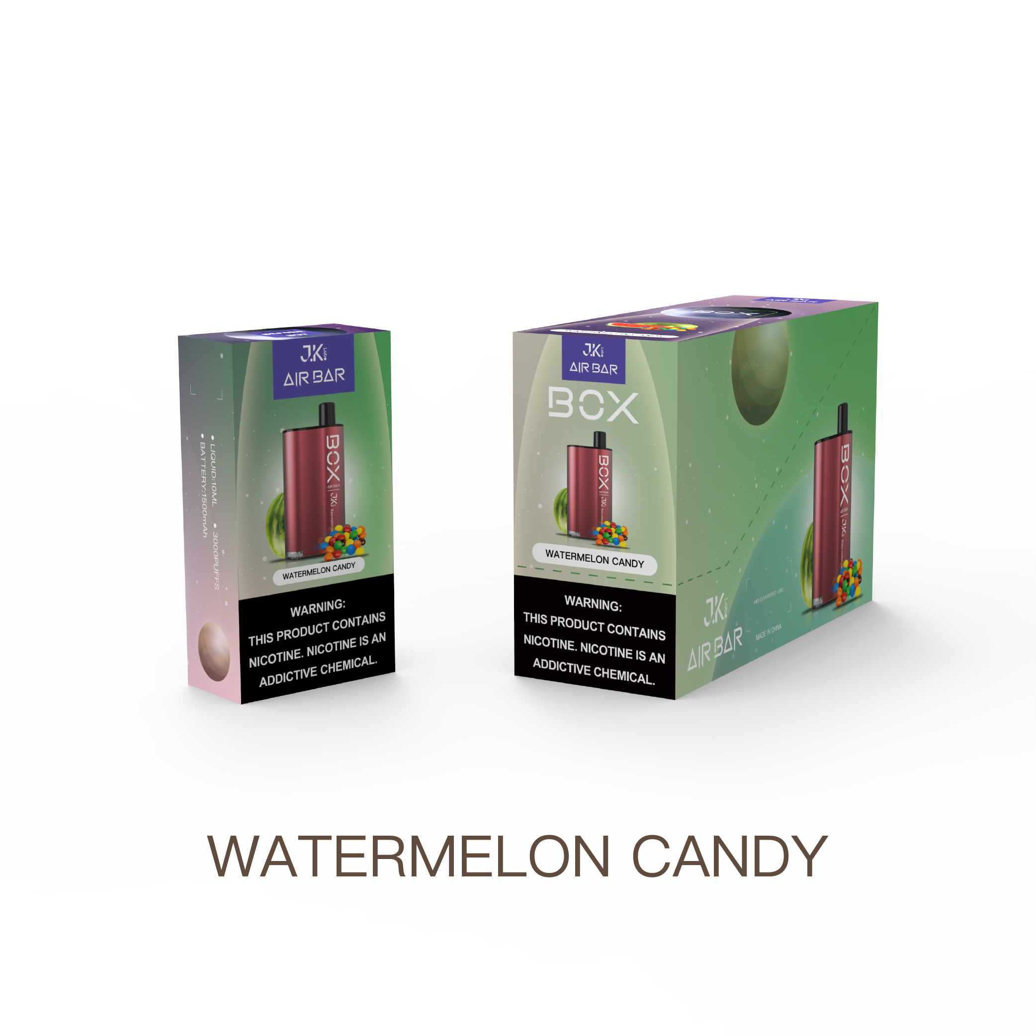 Air Bar Box 3000 Puff Disposable Vape (Watermelon Candy)