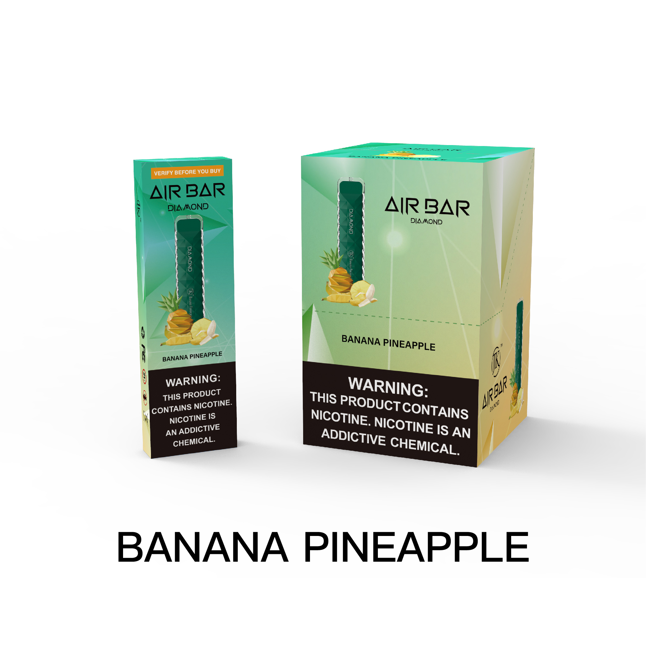 Air Bar Diamond 500 Puff Disposable Vape (Banana Pineapple)