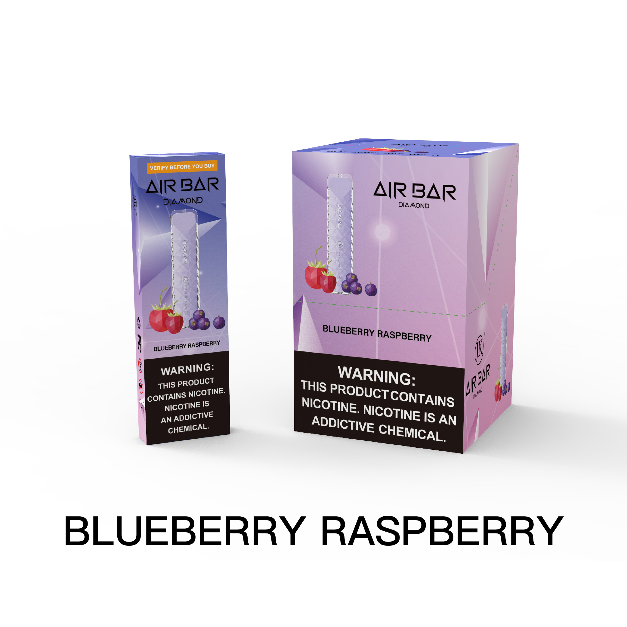 Air Bar Diamond 500 Puff Disposable Vape (Blueberry Raspberry)