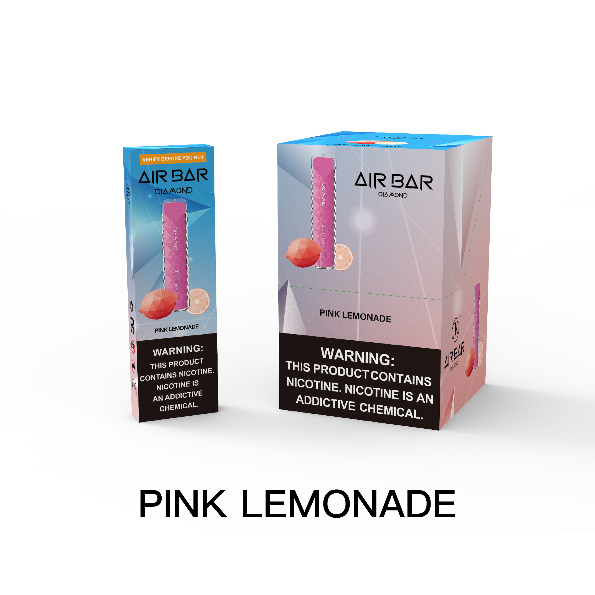 Air Bar Diamond 500 Puff Disposable Vape (Pink Lemonade)