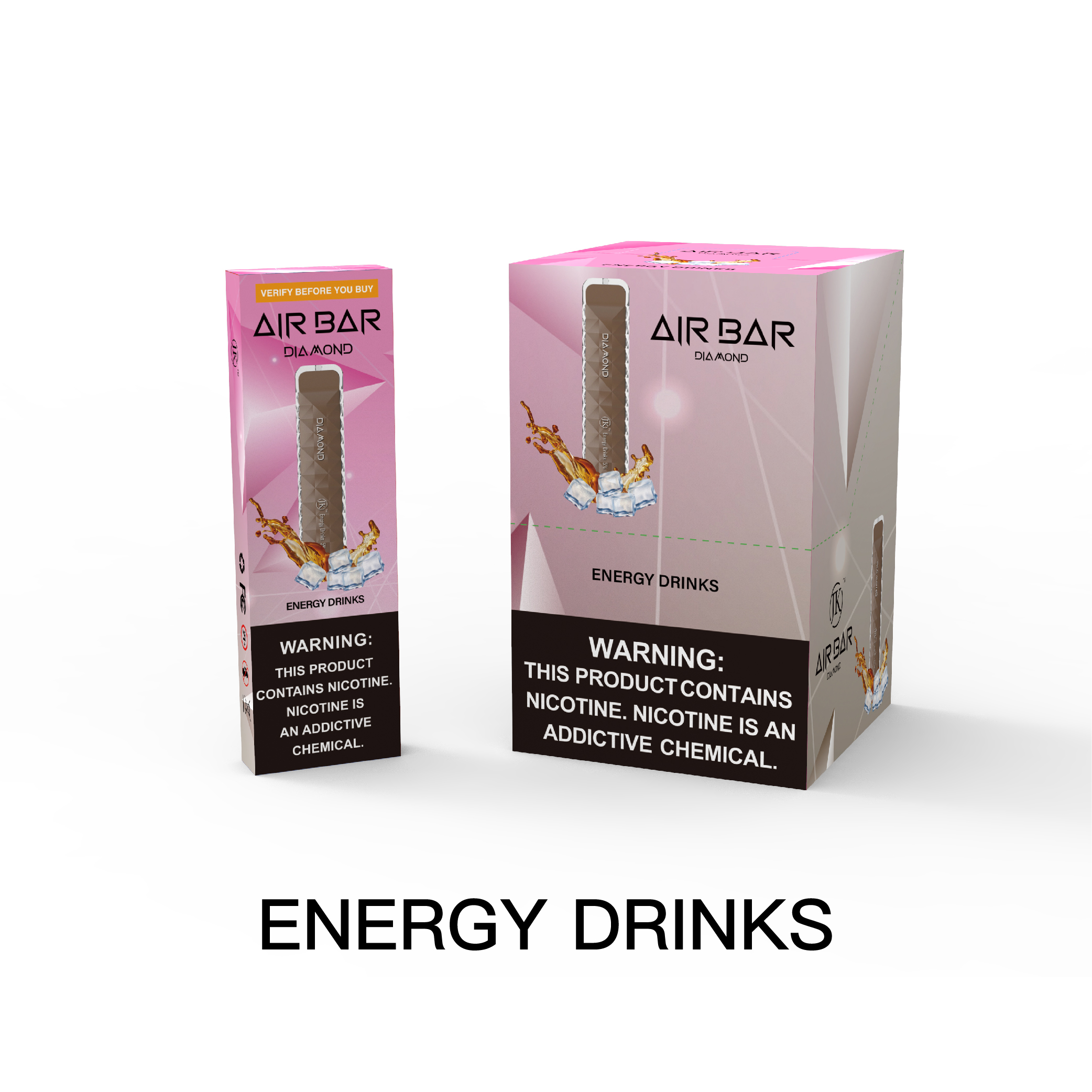 Air Bar Diamond 500 Puff Disposable Vape (Red Bull Ice / Energy Drinks)