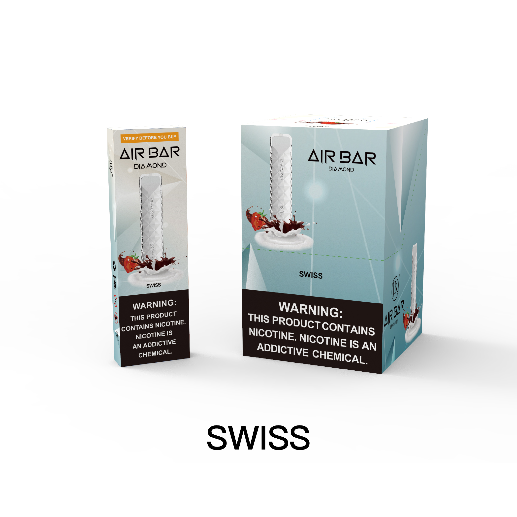 Air Bar Diamond 500 Puff Disposable Vape (Swiss/Hot Chocolate)
