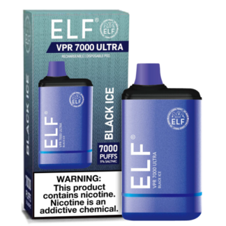 Elf VPR Ultra 7000 Puff Disposable Vape (Black Ice)