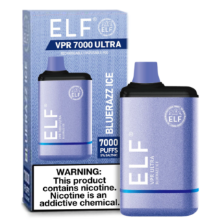 Elf VPR Ultra 7000 Puff Disposable Vape (Bluerazz Ice)