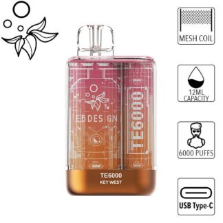 E.B. Design TE6000 6000 Puff Disposable Vape (Key West)