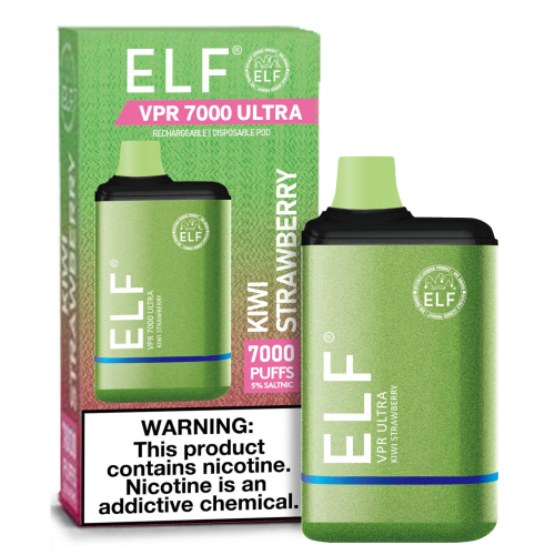 Elf VPR Ultra 7000 Puff Disposable Vape (Kiwi Strawberry)