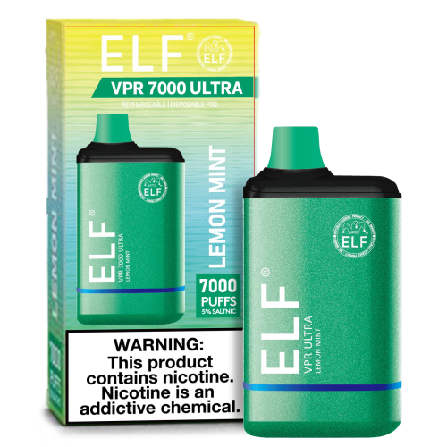 Elf VPR Ultra 7000 Puff Disposable Vape (Lemon Mint)