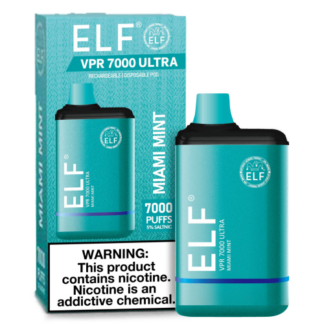 Elf VPR Ultra 7000 Puff Disposable Vape (Miami Mint)