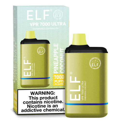 Elf VPR Ultra 7000 Puff Disposable Vape (Pineapple Coconut)