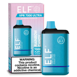 Elf VPR Ultra 7000 Puff Disposable Vape (Rainbow Candy)