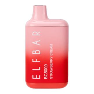 Elf Bar 5000 Puff Disposable Vape (Strawberry Cream)
