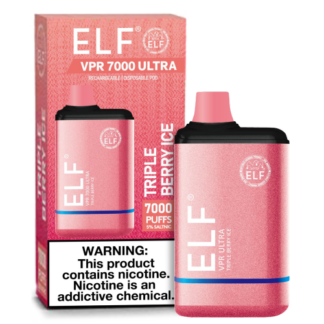 Elf VPR Ultra 7000 Puff Disposable Vape (Triple Berry Ice)