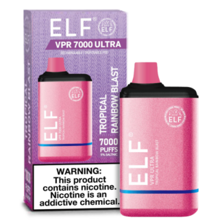 Elf VPR Ultra 7000 Puff Disposable Vape (Tropical Rainbow Blast)