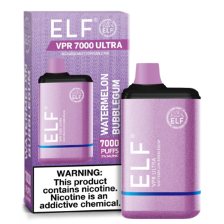 Elf VPR Ultra 7000 Puff Disposable Vape (Watermelon Bubblegum)
