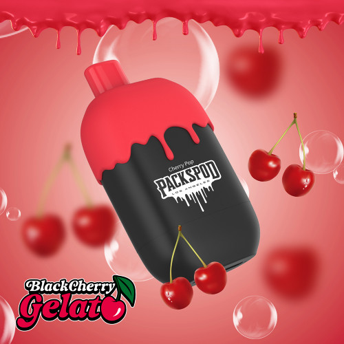 Packwood PacksPod 5000 Puffs Disposable Vape - Black Cherry Gelato (CHERRY POP)