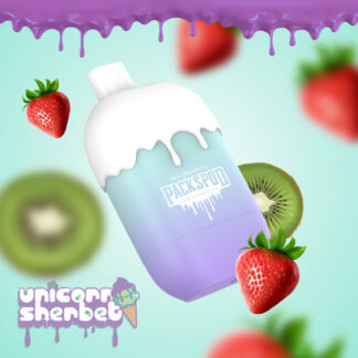 Packwood PacksPod 5000 Puffs Disposable Vape - Unicorn Sherbet (KIWI STRAWBERRY)