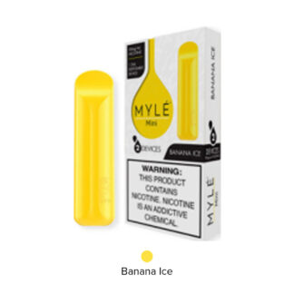 MYLE Mini 2 Pack Disposable Vape (Banana Ice)