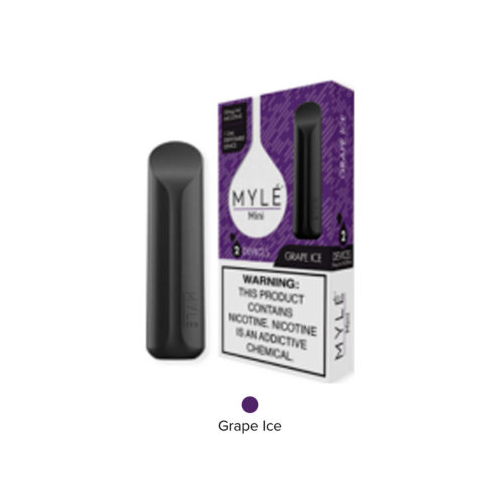 MYLE Mini 2 Pack Disposable Vape (Grape Ice)