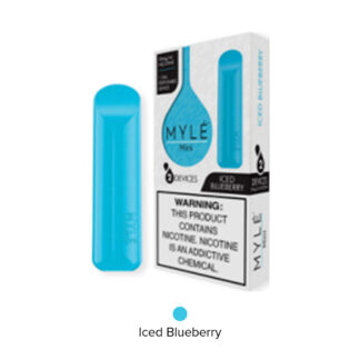 MYLE Mini 2 Pack Disposable Vape (Iced Blueberry)