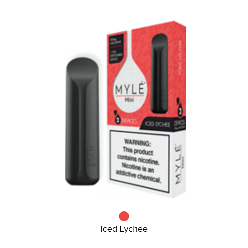 MYLE Mini 2 Pack Disposable Vape (Iced Lychee)