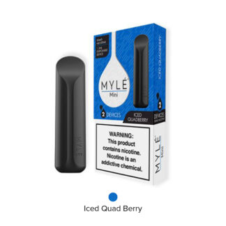 MYLE Mini 2 Pack Disposable Vape (Iced Quadberry)