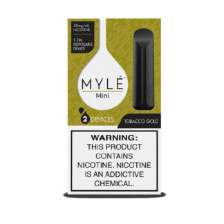 MYLE Mini 2 Pack Disposable Vape (Tobacco Gold)