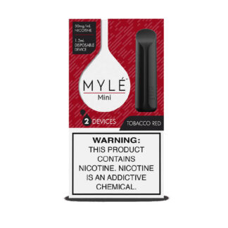 MYLE Mini 2 Pack Disposable Vape (Tobacco Red)