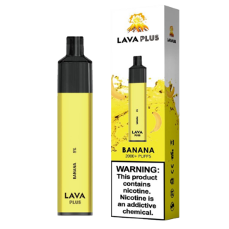 Lava Plus 2600 Puffs Disposable Vape Device (Banana 5%)