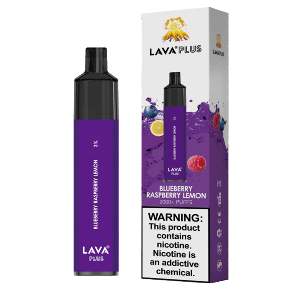 Lava Plus 2600 Puffs Disposable Vape Device (Blueberry Raspberry Lemon 3%)
