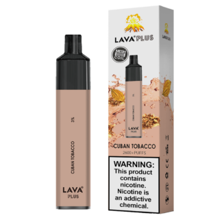 Lava Plus 2600 Puffs Disposable Vape Device (Cuban Tobacco 3%)