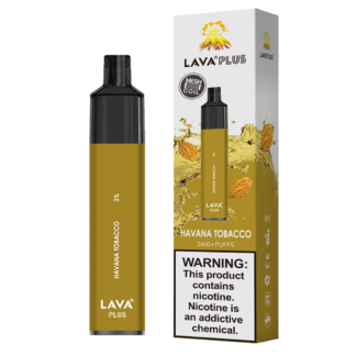 Lava Plus 2600 Puffs Disposable Vape Device (Havana Tobacco 3%)