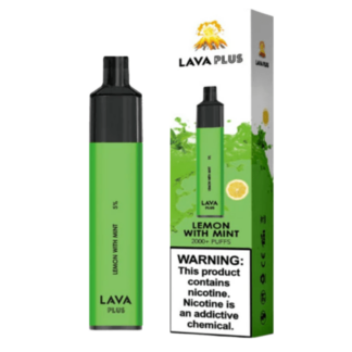 Lava Plus 2600 Puffs Disposable Vape Device (Lemon With Mint 5%)