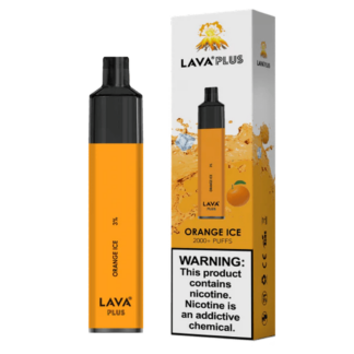 Lava Plus 2600 Puffs Disposable Vape Device (Orange Ice 3%)