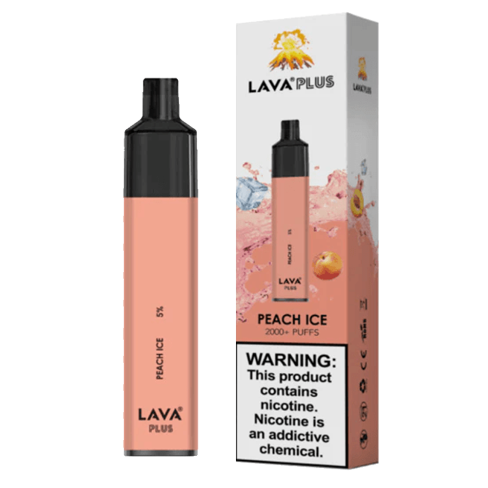 Lava Plus 2600 Puffs Disposable Vape Device (Peach Ice 5%)