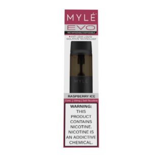 MYLE Evo Rechargeable Disposable Vape (Raspberry Ice)