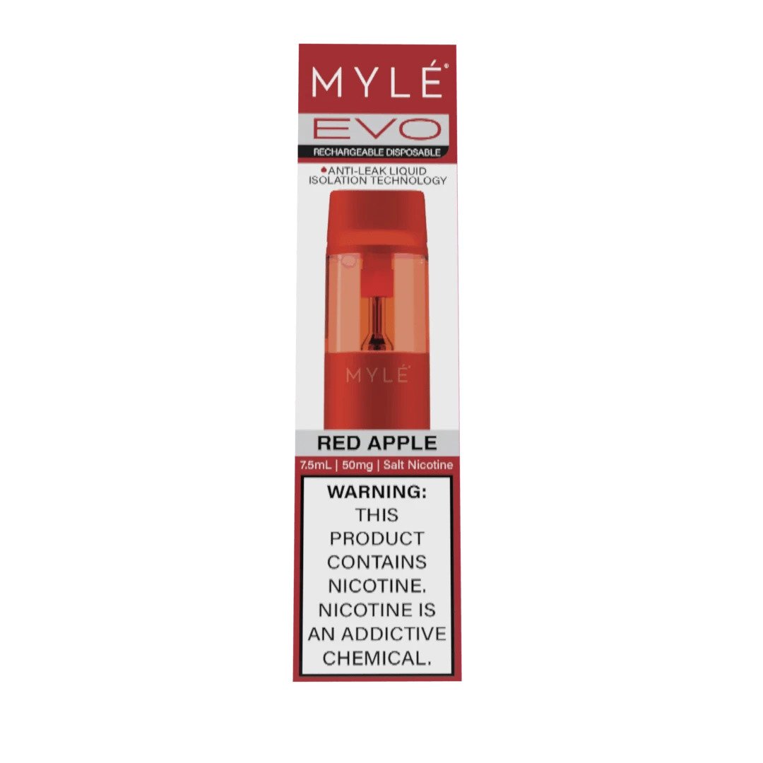 MYLE Evo Rechargeable Disposable Vape (Red Apple)