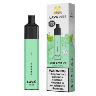 Lava Plus 2600 Puffs Disposable Vape Device (Sour Apple Ice 5%)