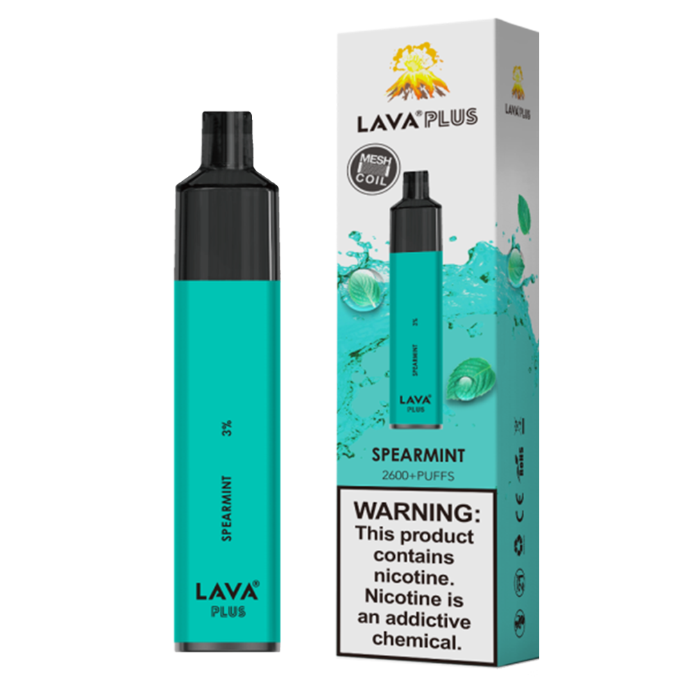 Lava Plus 2600 Puffs Disposable Vape Device (Spearmint 3%)