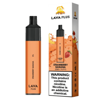 Lava Plus 2600 Puffs Disposable Vape Device (Strawberry Banana 5%)