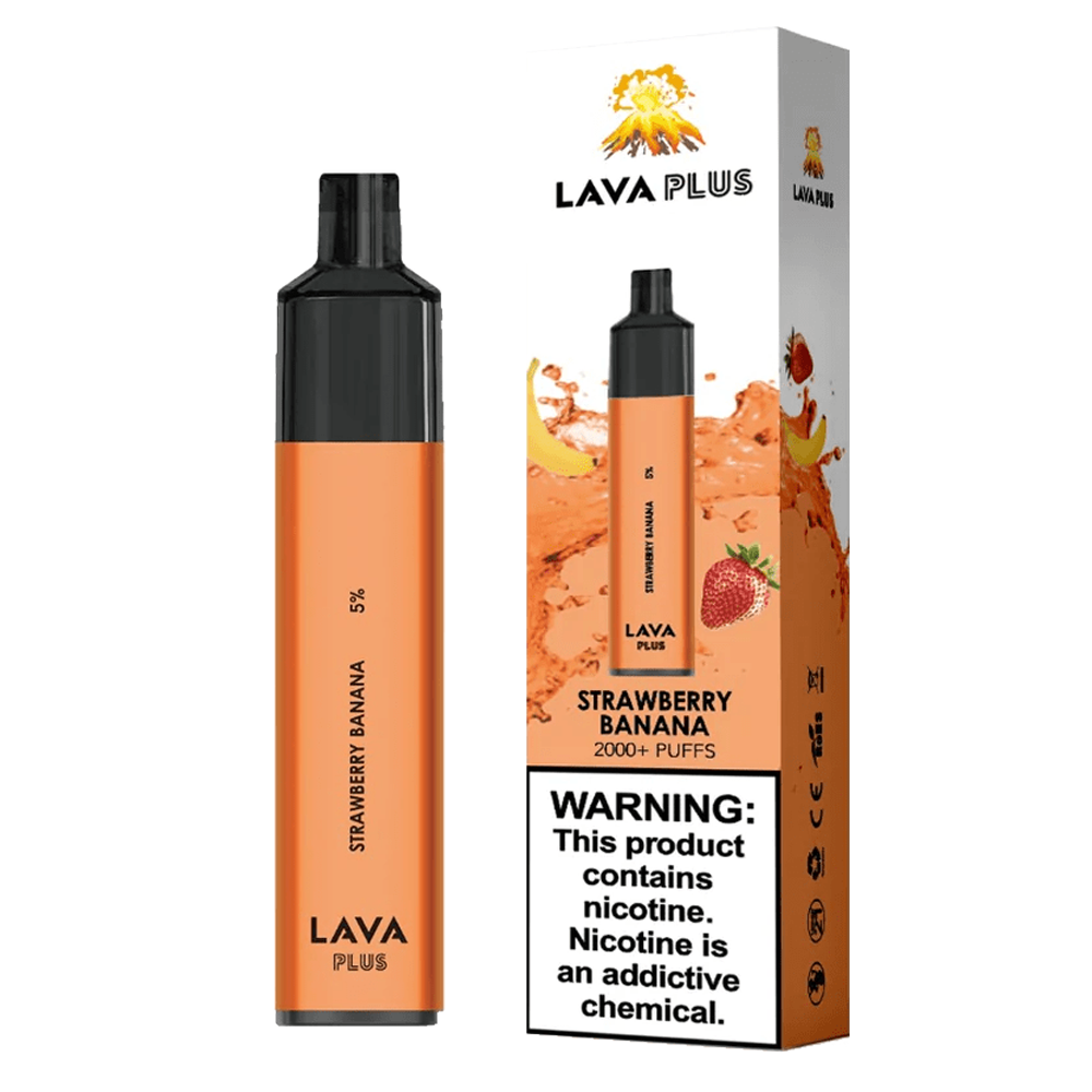 Lava Plus 2600 Puffs Disposable Vape Device (Strawberry Banana 5%)