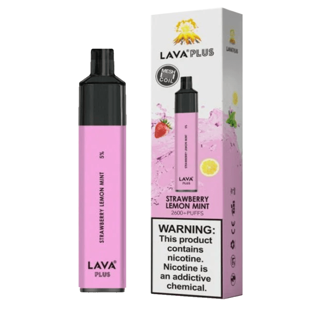 Lava Plus 2600 Puffs Disposable Vape Device (Strawberry Lemon Mint 5%)