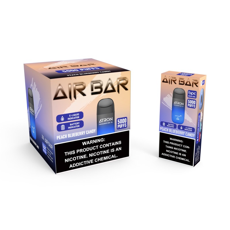 Air Bar Atron 5000 Puffs Disposable Vape (Peach Blueberry Candy)